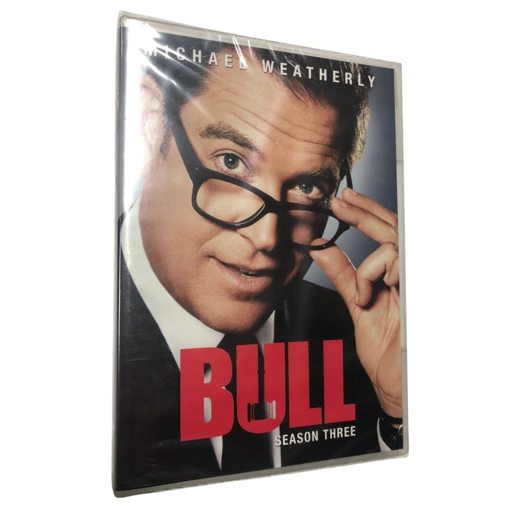 Bull Season Three 3 DVD Michael Weatherly CBS Legal Drama TV Series New Sealed